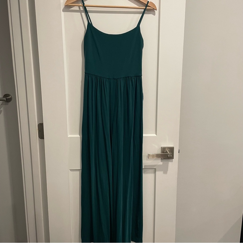 Aritzia Forest Green Flowy Jumpsuit
